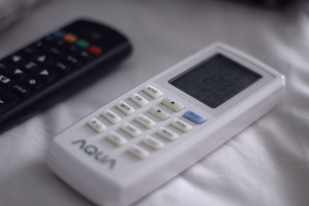 remote control, remote, electronic, air conditioner, Save Money on Utility Bills