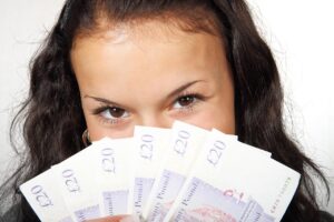 banknote, business, cash, currency, eyes, fan, finance, girl, head, holding, money, paper, spend, woman, young, cash, money, money, money, money, money, spend, spend, spend